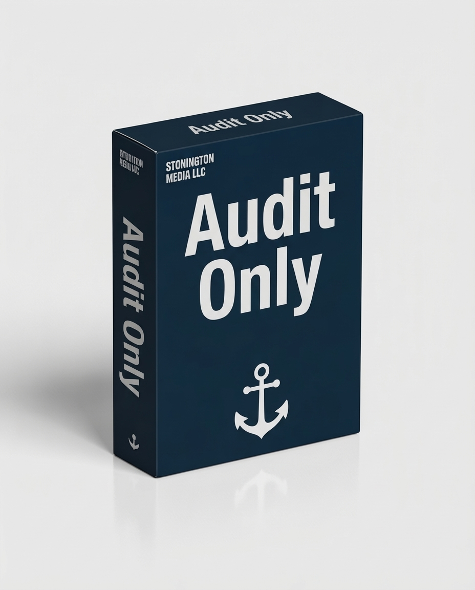 Order the Audit Only package and find out how your site can be improved to give you more customers.