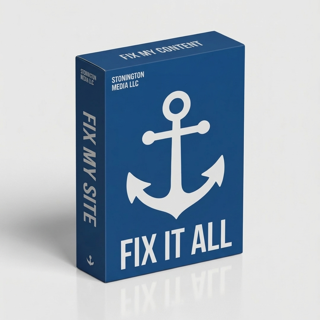 Want your site fixed? Order Fix It All today.