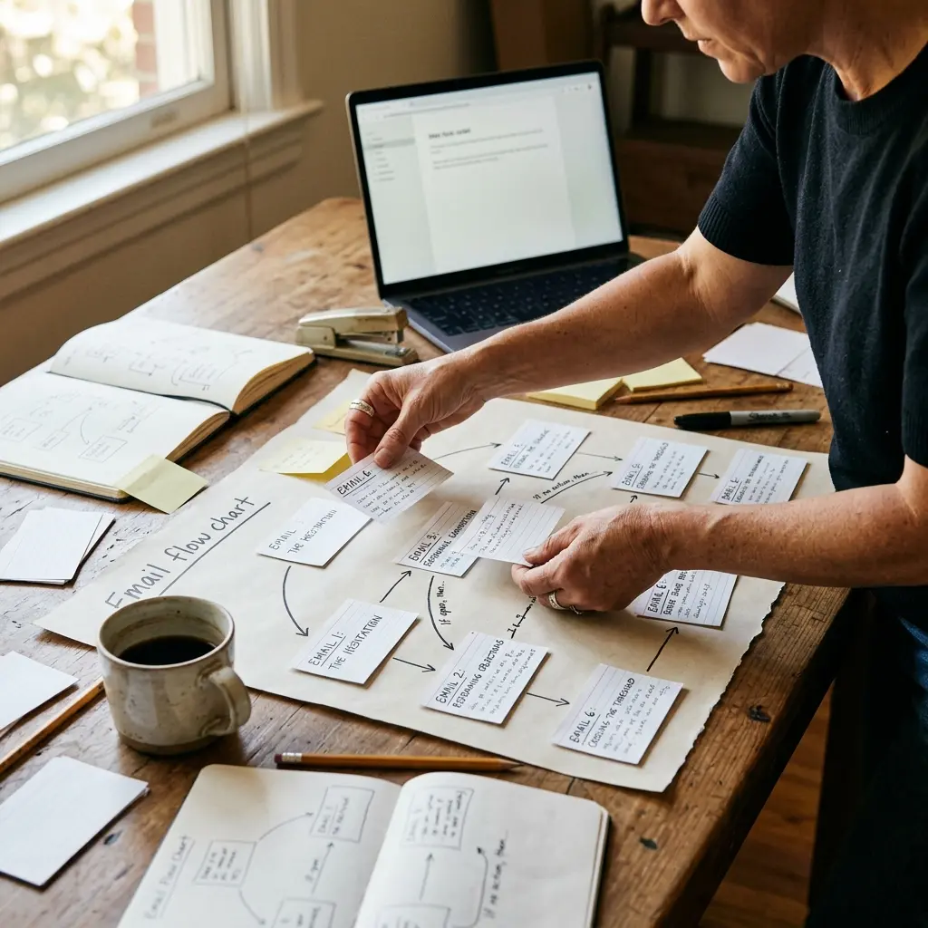 Email sequences fail because they lack story structure, not because of poor copywriting.