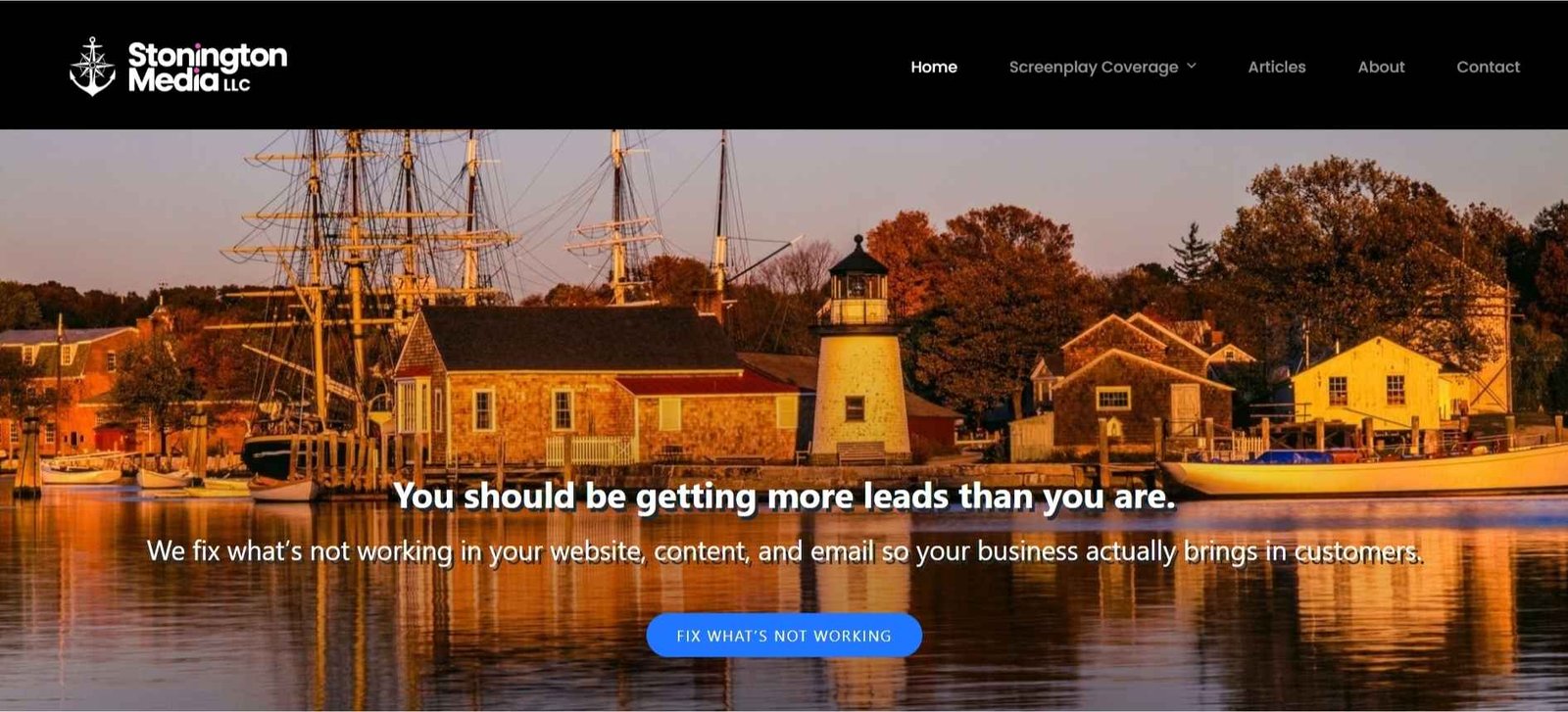 Fix your website: leads, content and email.